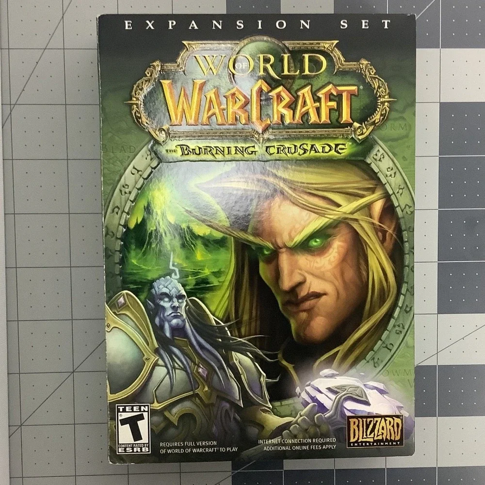 World of Warcraft PC Game 3 Set-Original W of Warcraft, 2 expansion sets